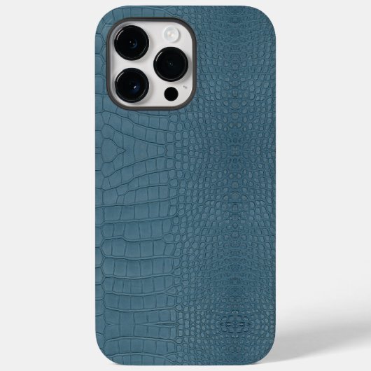 ターコイズアリゲータテクスチャプリント Case-Mate iPhoneケース (裏面)