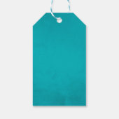 ターコイズアンドコーラルトロピッ結婚カルズゲス感謝していト ギフトタグ (裏面)