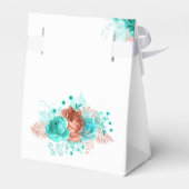 ターコイズアンドコーラルトロピッ結婚カルズゲス感謝していト フェイバーボックス (裏面サイド)