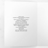 ターコイズアンドコーラルフローラ結婚式 プログラム (内部最初)