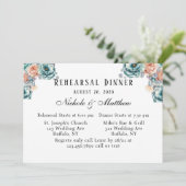 ターコイズアンドピーチバラリハーサルディナー 招待状 (スタンド正面)