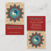 ターコイズアース陰陽ニューエイジ名刺 名刺 (正面/裏面)