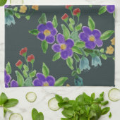 ターコイズアートフローラ キッチンタオル (折り畳み)