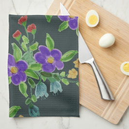 ターコイズアートフローラ キッチンタオル