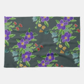 ターコイズアートフローラ キッチンタオル (横)