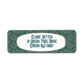 ターコイズアールデコ ラベル (正面)