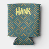 ターコイズアールデコ 缶クーラー (正面)