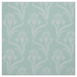 ターコイズアールヌーボーアイリス ファブリック