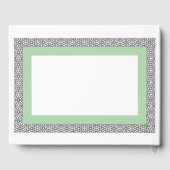 ターコイズイスラーム縁ど幾何結婚 ゲストブック (裏面)