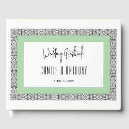 ターコイズイスラーム縁ど幾何結婚 ゲストブック