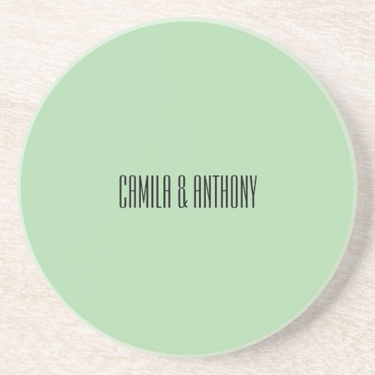 ターコイズイスラーム縁ど幾何結婚 コースター (正面)