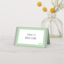 ターコイズイスラーム縁ど幾何結婚 プレイスカード