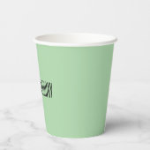 ターコイズイスラーム縁ど幾何結婚 紙コップ (裏面)