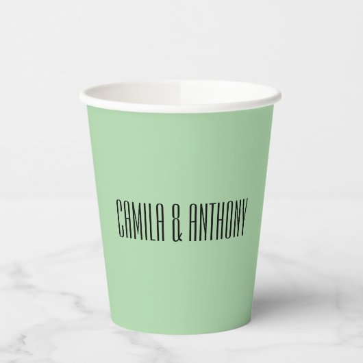 ターコイズイスラーム縁ど幾何結婚 紙コップ (左)