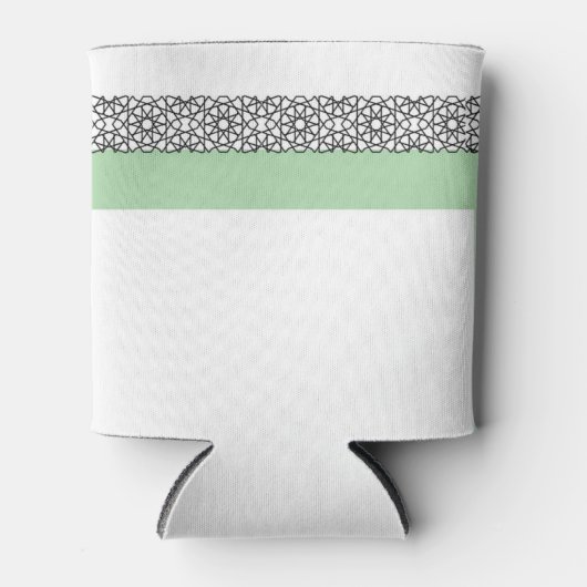 ターコイズイスラーム縁ど幾何結婚 缶クーラー (正面)