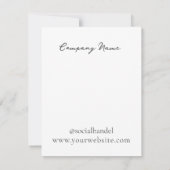 ターコイズイヤリングジュエリー表示カード 出欠カード (裏面)