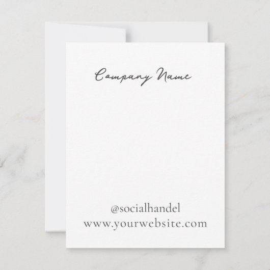 ターコイズイヤリングジュエリー表示カード 出欠カード (裏面)