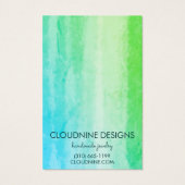 ターコイズイヤリングネックレスジュエリー表示カード (裏面)