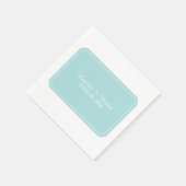 ターコイズイリーエレガント紙ナプキンス スタンダードカクテルナプキン (角)