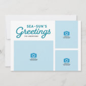 ターコイズウェーブシーサンの挨拶の写真 シーズンカード (正面)