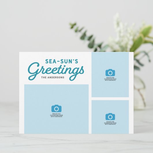 ターコイズウェーブシーサンの挨拶の写真 シーズンカード (スタンド正面)