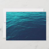 ターコイズウェーブ日付をジオメトリ保存 セーブザデート (裏面)