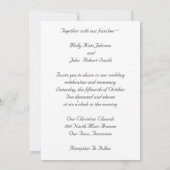 ターコイズウエスタンブーツ結婚式招待状 招待状 (裏面)