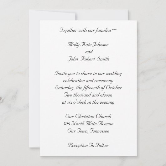 ターコイズウエスタンブーツ結婚式招待状 招待状 (裏面)