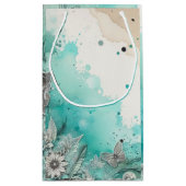 ターコイズウォーターカラーエフエメラ スモールペーパーバッグ (裏面)