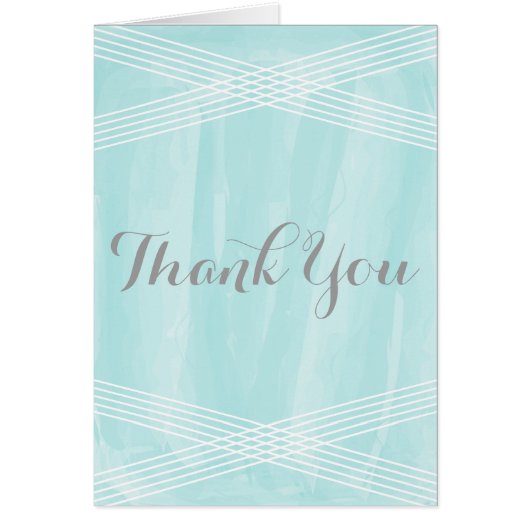 ターコイズウォーターカラーデコサンキュー (正面)