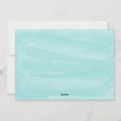 ターコイズウォーターカラーハッピーホリデイズ シーズンカード (裏面)