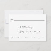 ターコイズウォーターカラーバリボホRSVP 出欠カード (裏面)