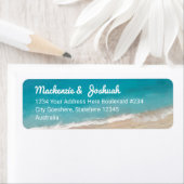 ターコイズウォーターズオンサンディビーチ差出人住所 ラベル (インサイチュ)