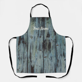 ターコイズウッドデザインヴィンテージシャビーシックなギフト エプロン