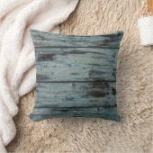 ターコイズウッドデザインヴィンテージシャビーシックなギフト クッション (ブランケット)