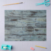 ターコイズウッドデザインヴィンテージシャビーシックなギフト 薄葉紙 (クラフト)