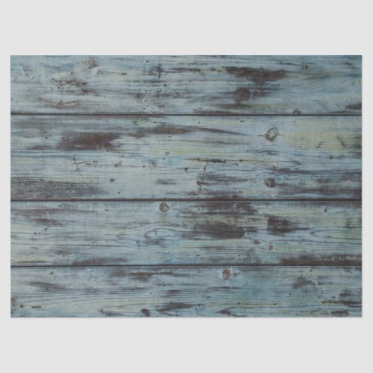 ターコイズウッドデザインヴィンテージシャビーシックなギフト 薄葉紙 (正面)