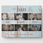 ターコイズウッドパパ我々愛Youフォトコラージュ フォトプラーク (正面)