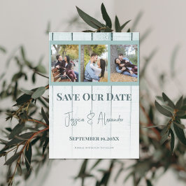 ターコイズウッド フォトコラージュ Save The Date セーブザデート