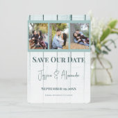 ターコイズウッド フォトコラージュ Save The Date セーブザデート (スタンド正面)