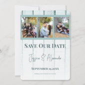 ターコイズウッド フォトコラージュ Save The Date セーブザデート (正面)