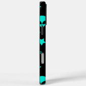 ターコイズエイリアンパターン（星と月） Case-Mate iPhoneケース (裏面 / 右)