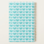 ターコイズエスニックアステカ矢印パターン プランナー手帳 (裏面)