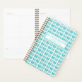 ターコイズエスニックアステカ矢印パターン プランナー手帳 (ディスプレー)