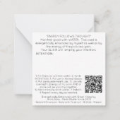 *~*ターコイズエリクサークリスタルAP64フラットノートカード ノートカード (裏面)