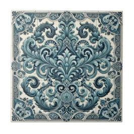 ターコイズエレガンス – ポルトガルインスパイアデザイン タイル