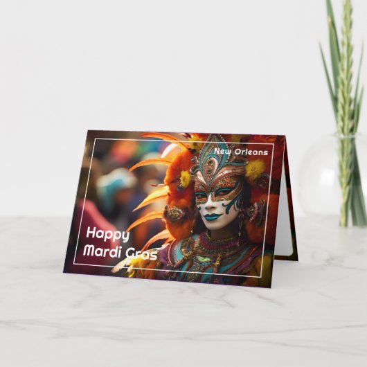 💚💜💛ターコイズエレガンス：マルディグラスラディアンス カード (正面)