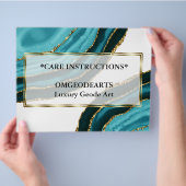 ターコイズエレガントアゲートブランディング事業 チラシ (手)