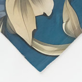 ターコイズエレガントカワセアニドリフローラ フリースブランケット (角)