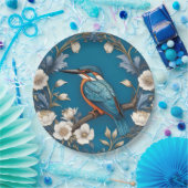 ターコイズエレガントカワセアニドリフローラ ペーパープレート (パーティー)